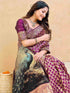 Vasthrlay Banarasi Weaving Maroon Saree