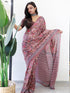 Vasthrlay Botanical Printed Unstitched Brown Smc Ethnic Wear