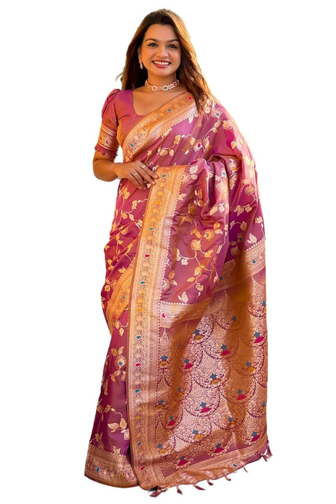 Vasthrlay Kanjivaram Handloom Golden Ethnic Wear