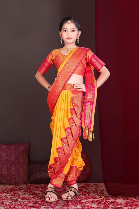 Vasthrlay Paithani Maharashtrian Contrast Traditional