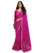 Vasthrlay Georgette Bandhani Unstitched Rani Pink Saree