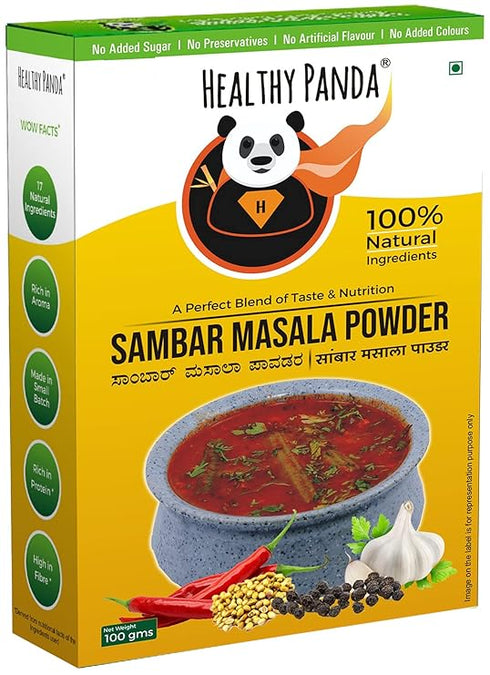 HEALTHY PANDA - 100Gm X 1 Each (200Gm) - Sambar Masala & Onion Garlic Masala