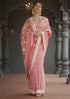 Vsathrlay Peach Banarasi Kanchipuram Ethnic Wear