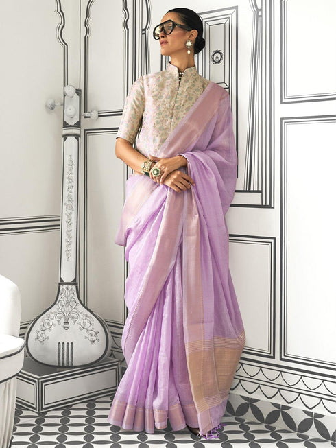 Vasthrlay Unstitched Multicolor Comfortable Friendly Saree