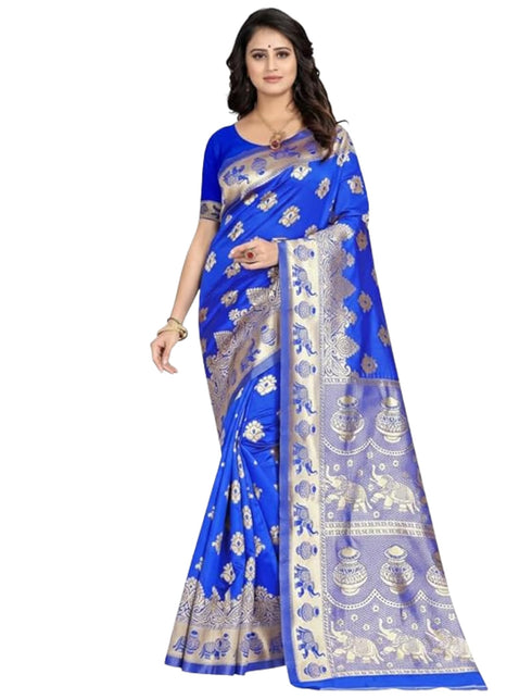Vasthrlay Banarasi Traditional Unstitched Saree