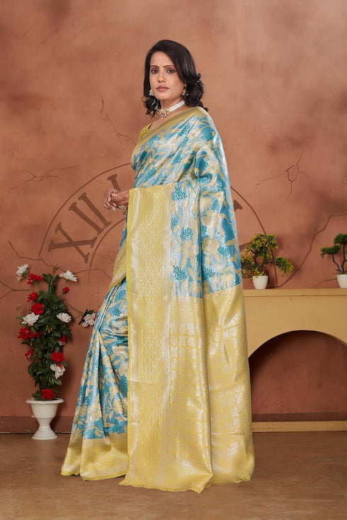Vasthrlay Kanjivaram Blouse Purple Peachpurple