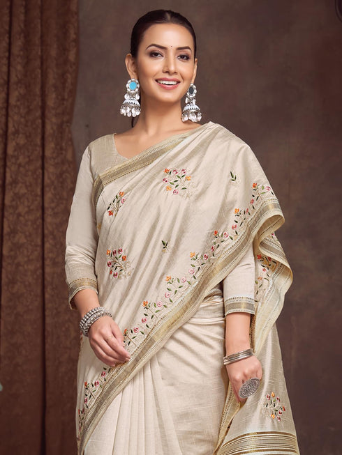 Vasthrlay Embroidered Unstitched Hs Ethnic Wear
