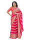 Vasthrlay Georgette Printed Unstitched Orange Saree