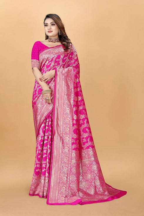 Vasthrlay Saree Kanjivaram Silk Pari Maroon