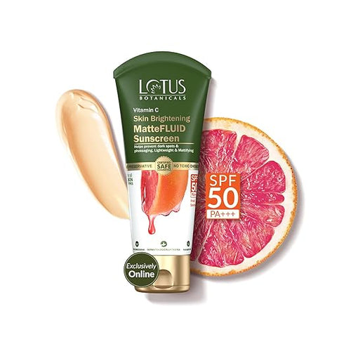 Lotus Botanicals Vitamin C Skin Brightening MatteFluid Sunscreen