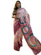 Vasthrlay Womens Printed Unstitched Beige Saree
