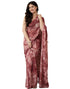 Vasthrlay Georgette Printed Unstitched Dusty Pink Saree