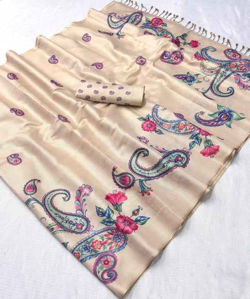Vasthrlay Tussar Silk Saree