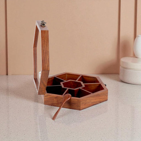 Wooden Spice Box