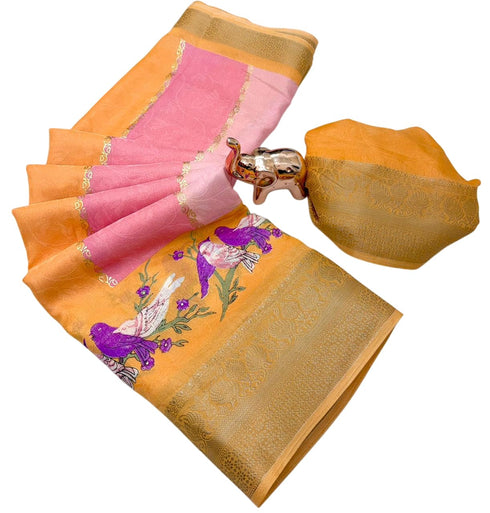 Vasthrlay Tussar Bandhani
