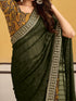 Vasthrlay Georgette Embroidered Unstitched Designer Ethnic Wear
