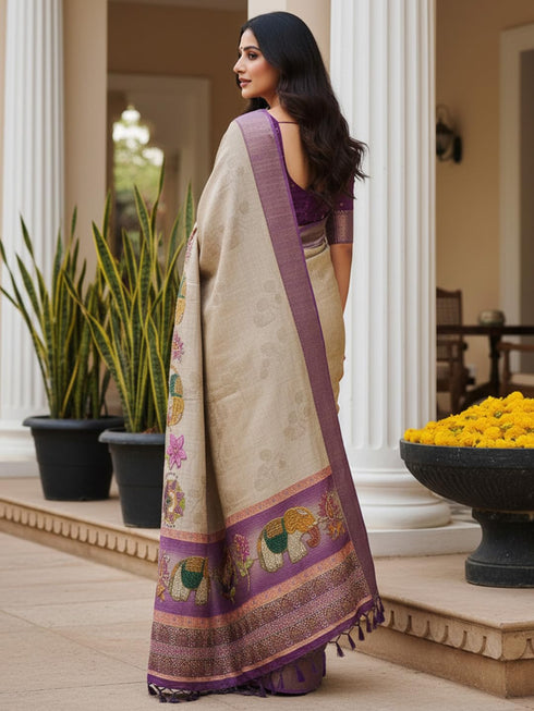 Vasthrlay Cotton Printed Unstitched Ethnic Wear