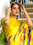 Vasthrlay Georgette Printed Unstitched Wine Saree