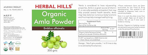 Herbal Hills Organic Amla Powder