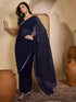 Vasthrlay Georgette Black Saree