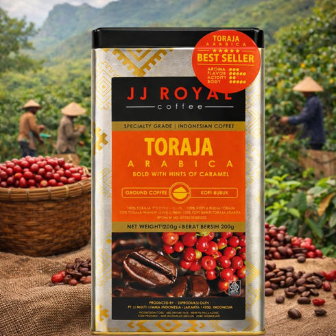 Kopi Luwak Toraja Arabica Ground Coffee Tin 200g