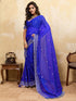Vasthrlay Chiffon Striped Unstitched Sum Ethnic Wear