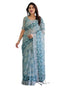 Vasthrlay Floral Prints Tasseled Saree
