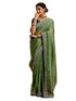 Vasthrlay Shimmer Embroidery Yellow Saree