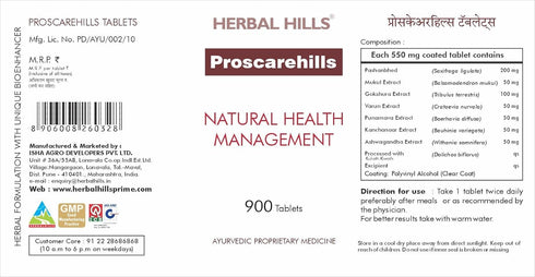Herbal Hills Proscarehills Prostate Health Tablet bottle