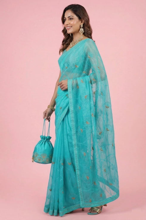 Vasthrlay Embroidered Swarovski Ethnic Wear