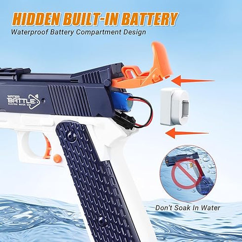 Storio Rechargeable Electric Battery Operated Water Gun Pichkari for Holi