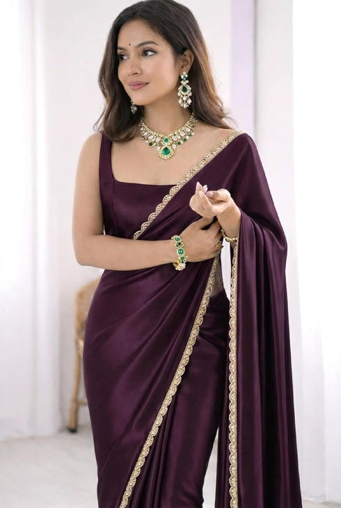 Vasthrlay Scalloped Readymade Unstitched Ethnic Wear