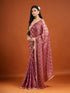 Vasthrlay Wine Embroidery Saree