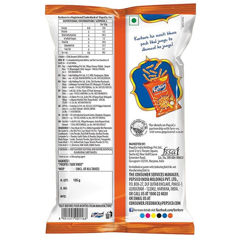 Kurkure Masala Munch Namkeen|142g