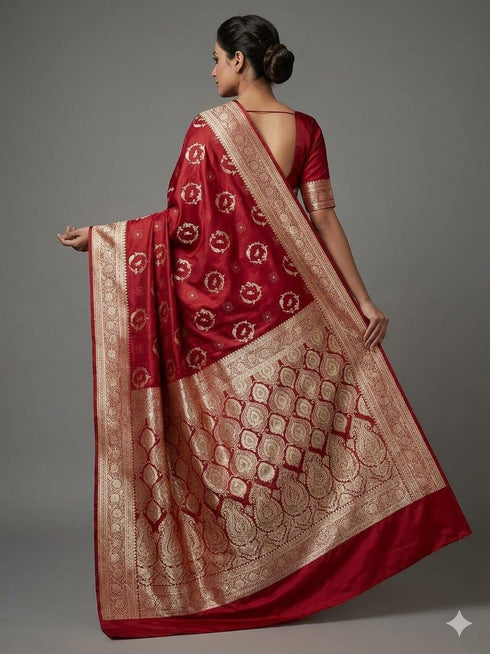 Vasthrlay Banarasi All Butti Weaving