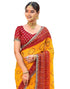 Vasthrlay Georgette Embroidery Unstitched Red Saree