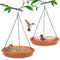 BIRDSHALA Hanging Bird Feeder Brown Set of 2