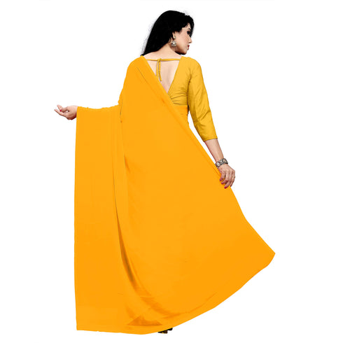 Vasthrlay Georgette Unstitched Saree