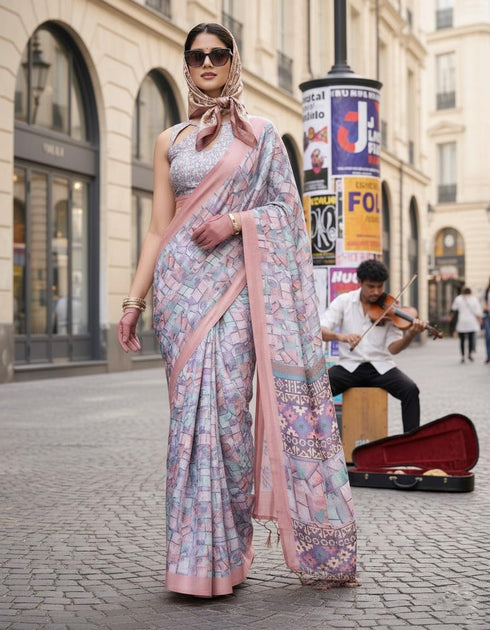 Vasthrlay Purple Traditional Az Ys Dobby Ethnic Wear