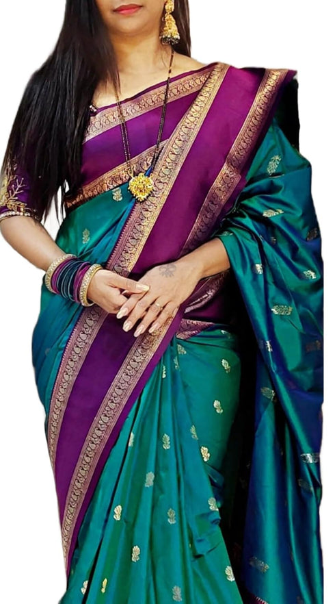 Vasthrlay Paithani Unstitched Elegant Traditional Saree