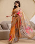 Vasthrlay Womens Printed Minute Green Saree