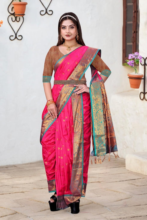 Vasthrlay Paishvai Maharashtrian Contrast Traditional