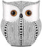 Modern Classy Lucky Owl Resin Art Figure Showpiece
