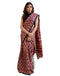 Vasthrlay Womens Printed Unstitched Maroon Saree