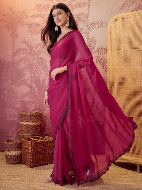 Vasthrlay Scalloped Unstitched Designer Mt Ethnic Wear