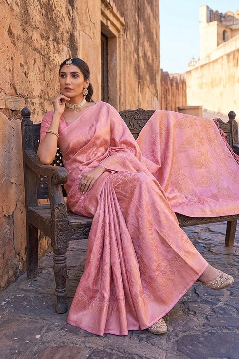 Vasthrlay Kanjivaram Designer Unstitched Occasions Saree