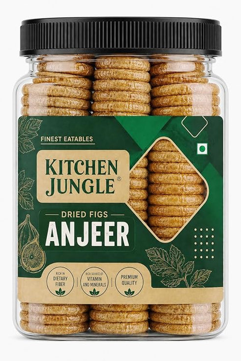 Kitchen Jungle Dry Figs | Anjeer Afghani Grade - Medium Size