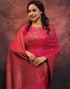 Vasthrlay Banarasi Kanjivaram Unstitched Teal Saree