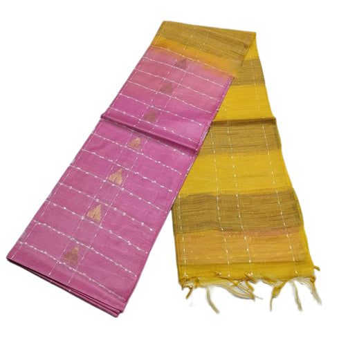Vasthrlay Yellow Handloom Saree