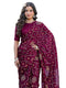 Vasthrlay Chiffon Printed Unstitched Teal Saree